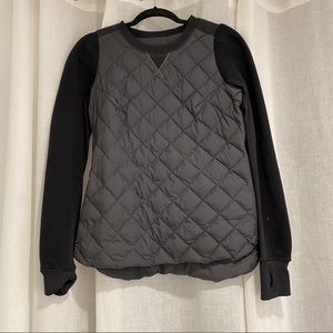 Lululemon Fluff Off Quilted Black Pullover, 6